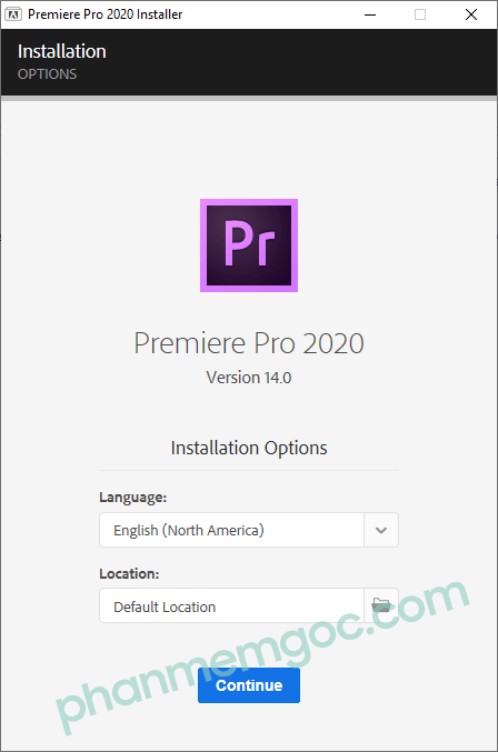 Hướng Dẫn Cài Đặt Adobe Premiere Pro 2020- bước 4