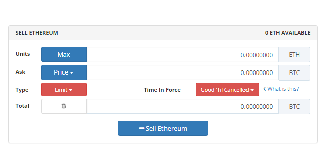 Cách bán Altcoin trên Bittrex