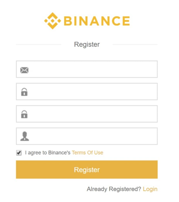 đăng kí tài khoản binance