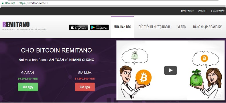 Đăng kí tài khoản Remitano