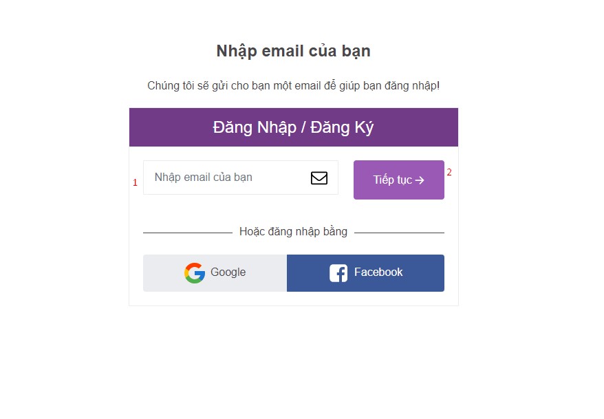 nhập gmail